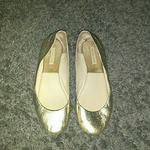 Michael Kors Gold Flats